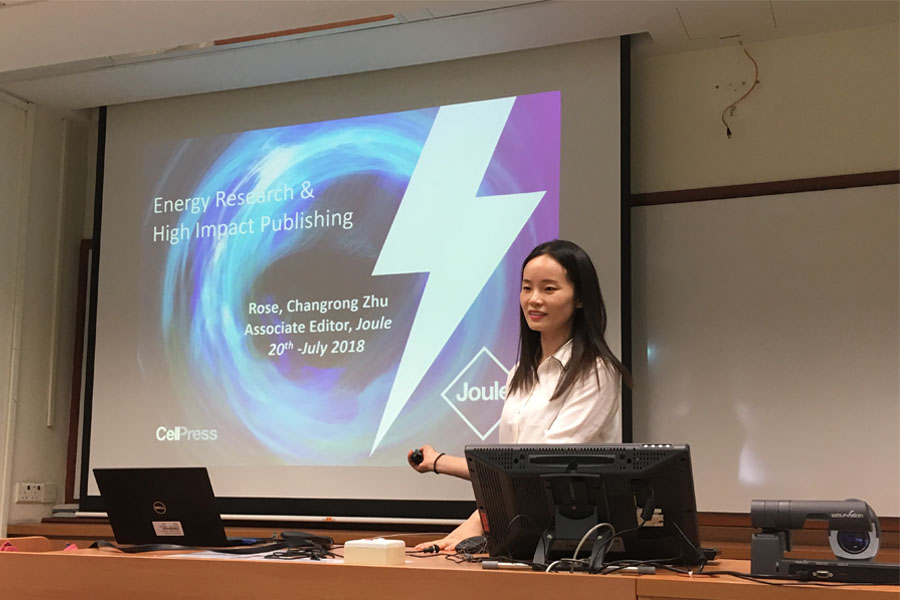 Talk "Energy Research and High Impact Publishing in Joule"